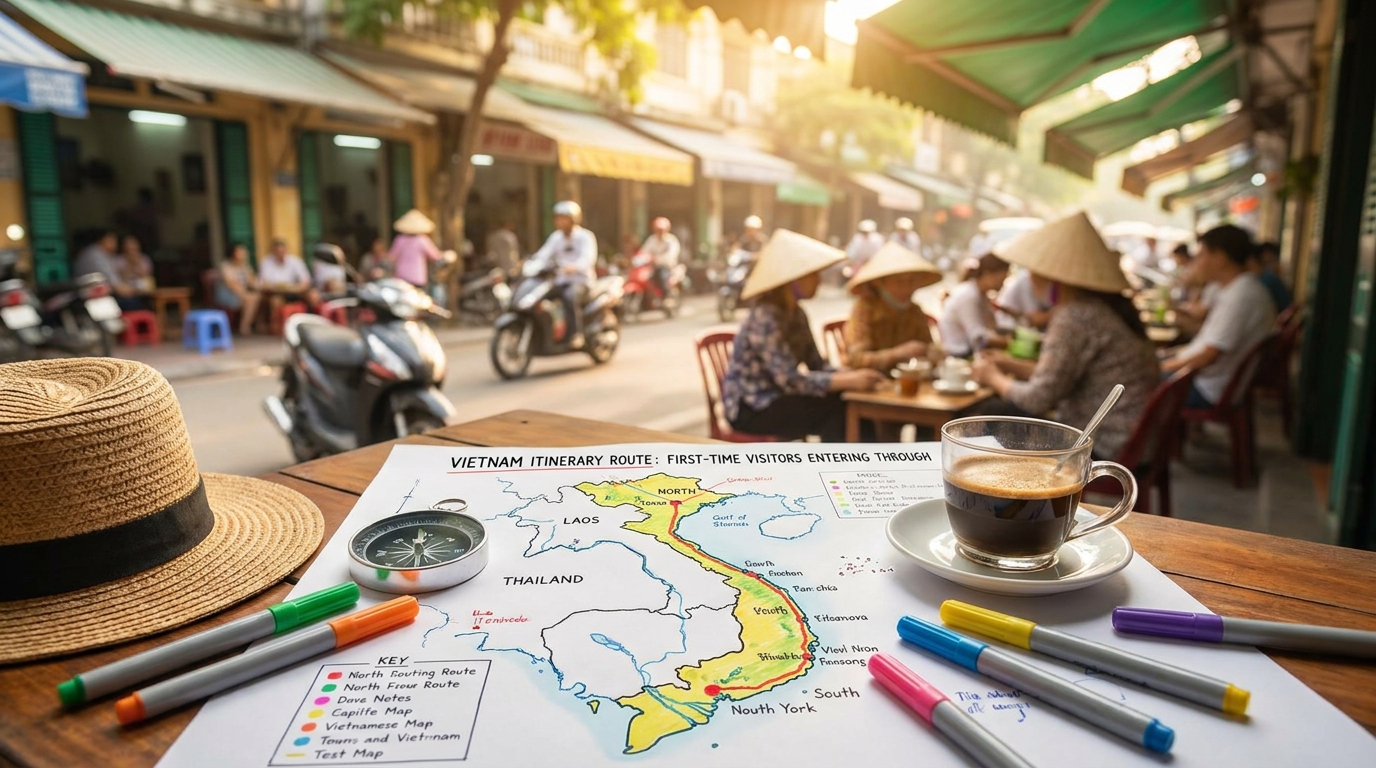 Vietnam Vietnam Itinerary Route First Time Visitors Entering Through Southeast A