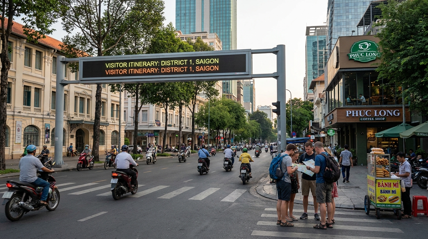 Saigon District 1 Vietnam Itinerary Route First Time Visitors Entering Through u