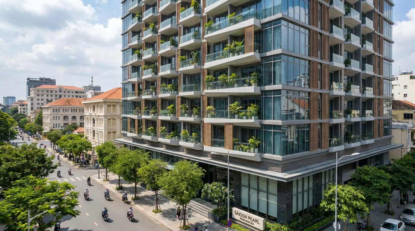 Ho Chi Minh City District 1 residential building modern architecture