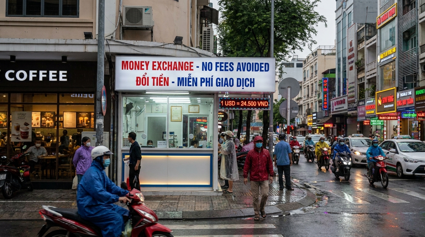 Saigon District 1 Vietnam Currency Exchange Rates Exchange Avoid urban life mode