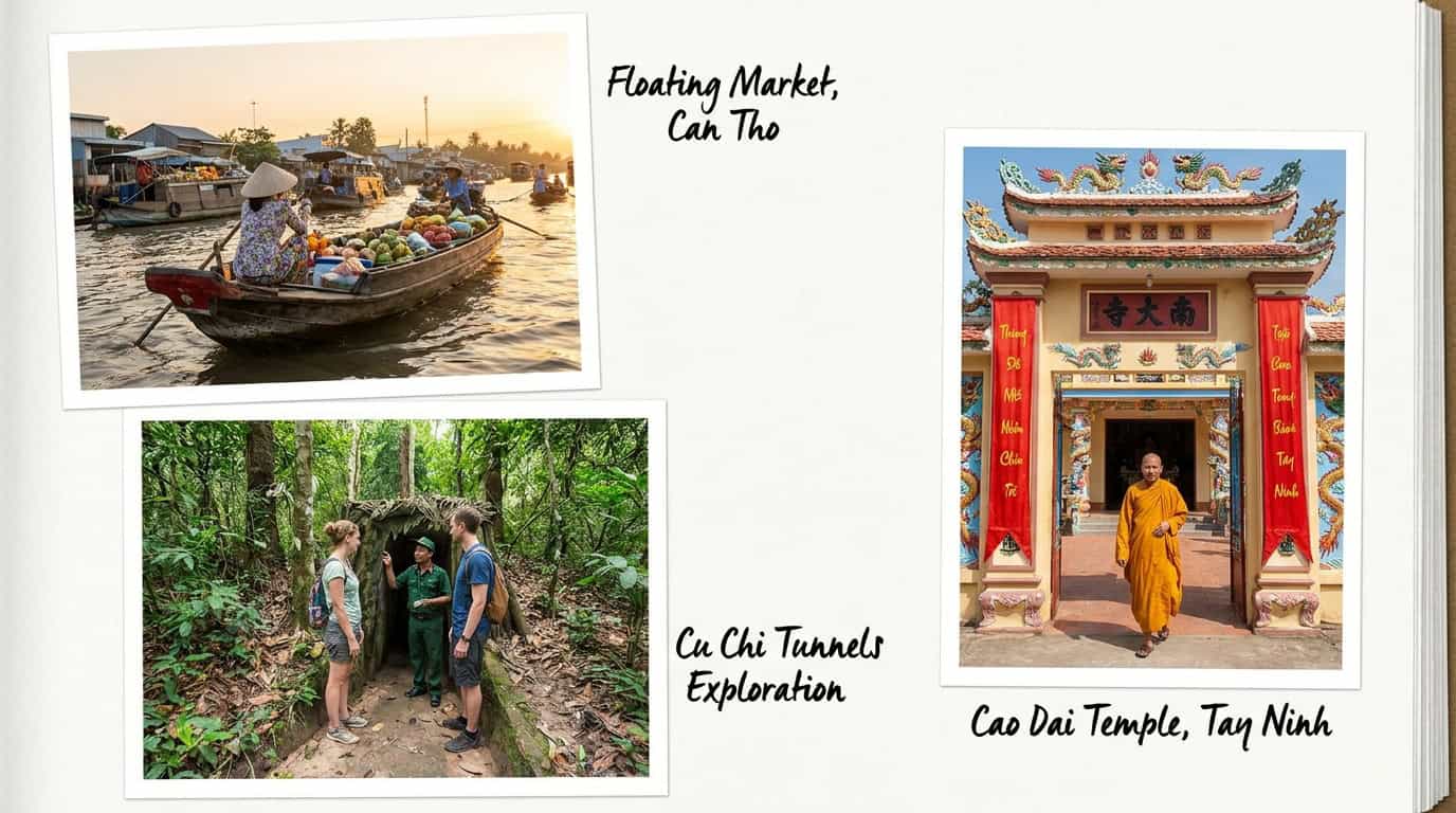 Day Trips Ho Chi Minh City Mekong Cu Chi Beyond Vietnamese landmark travel photo