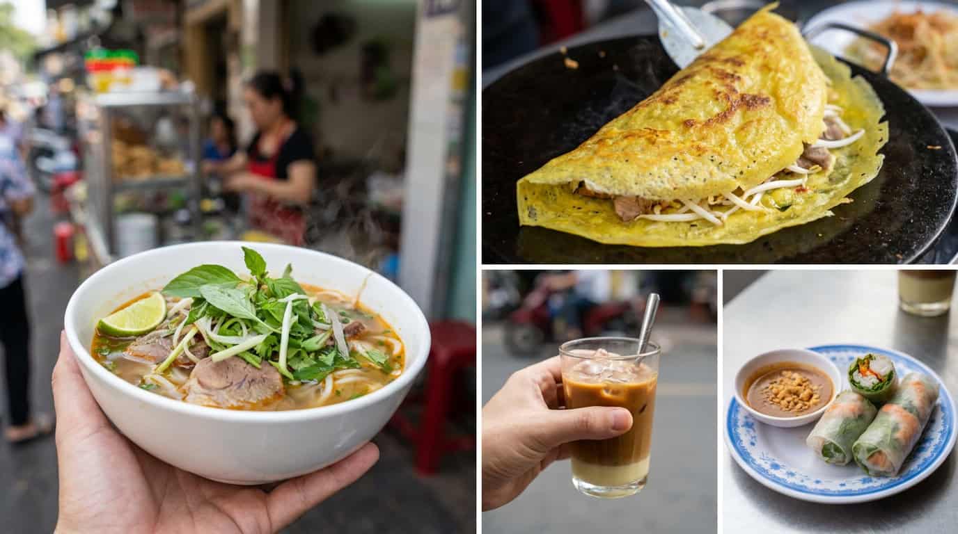 Saigon Street Food Walking Tour D1 Route Foodie Should Vietnamese cuisine close-
