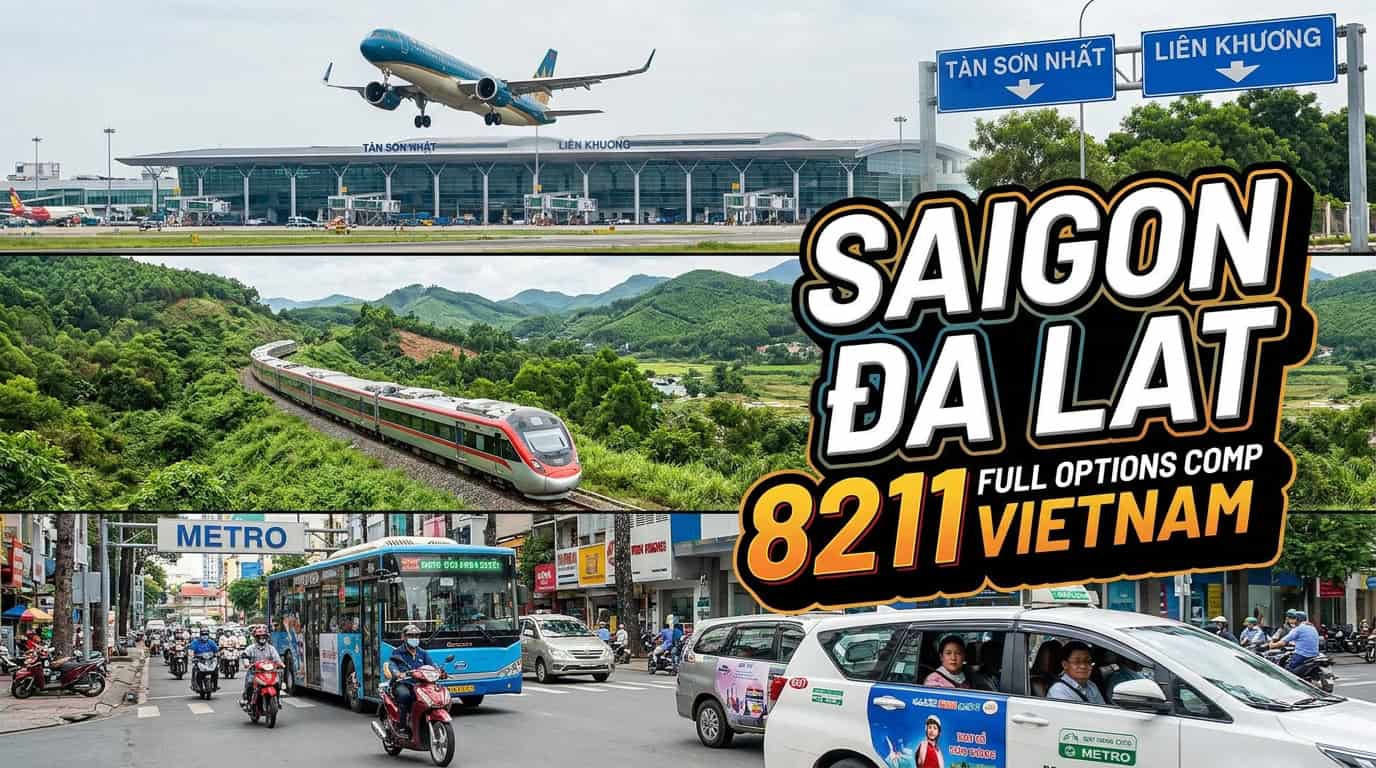Getting Saigon Da Lat Bus Train Plane 8211 Full Options Comp Vietnam urban mobil