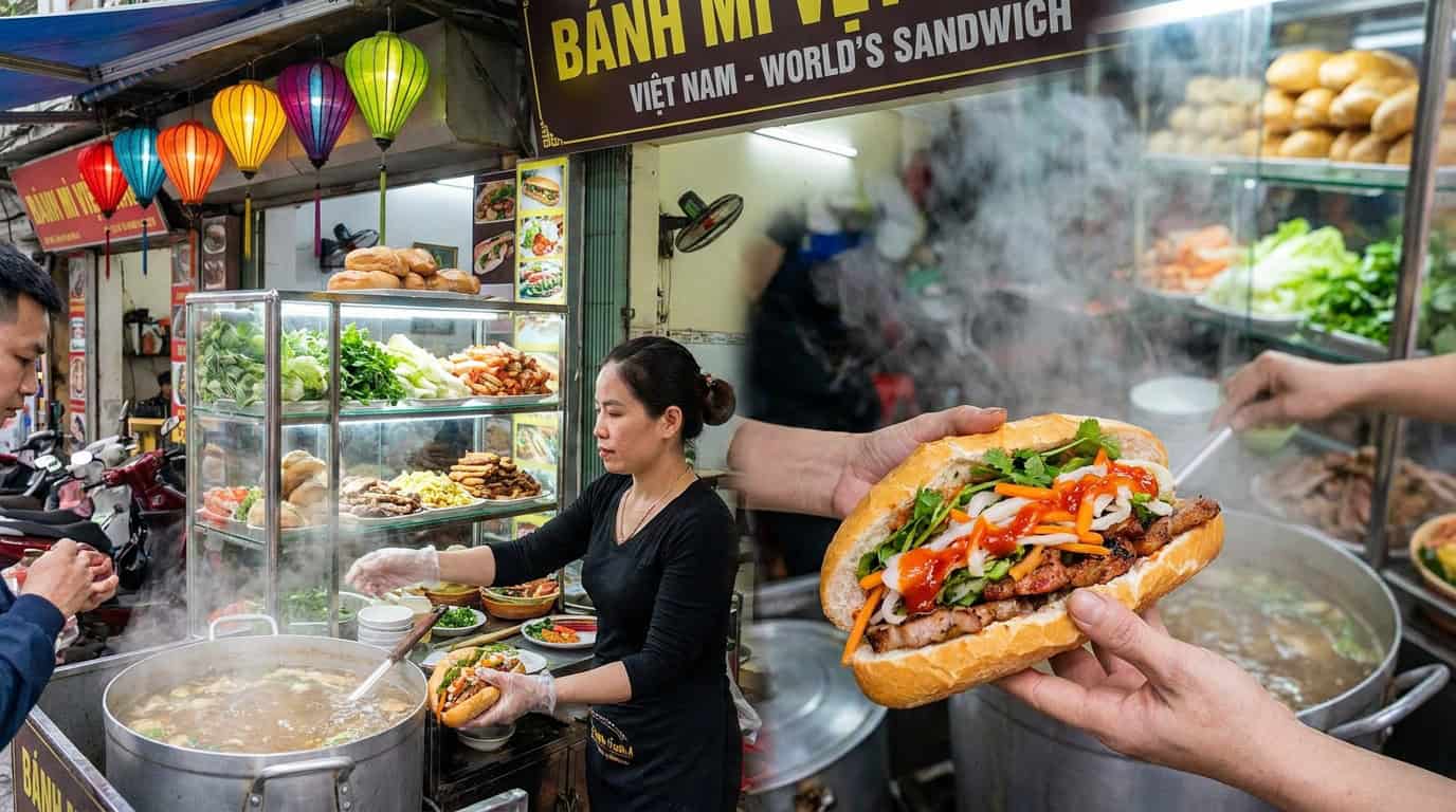 Vietnamese Banh Mi Vietnam World 8217 s Sandwich food authentic restaurant steam