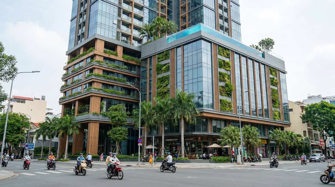 Ho Chi Minh City District 1 residential building modern architecture