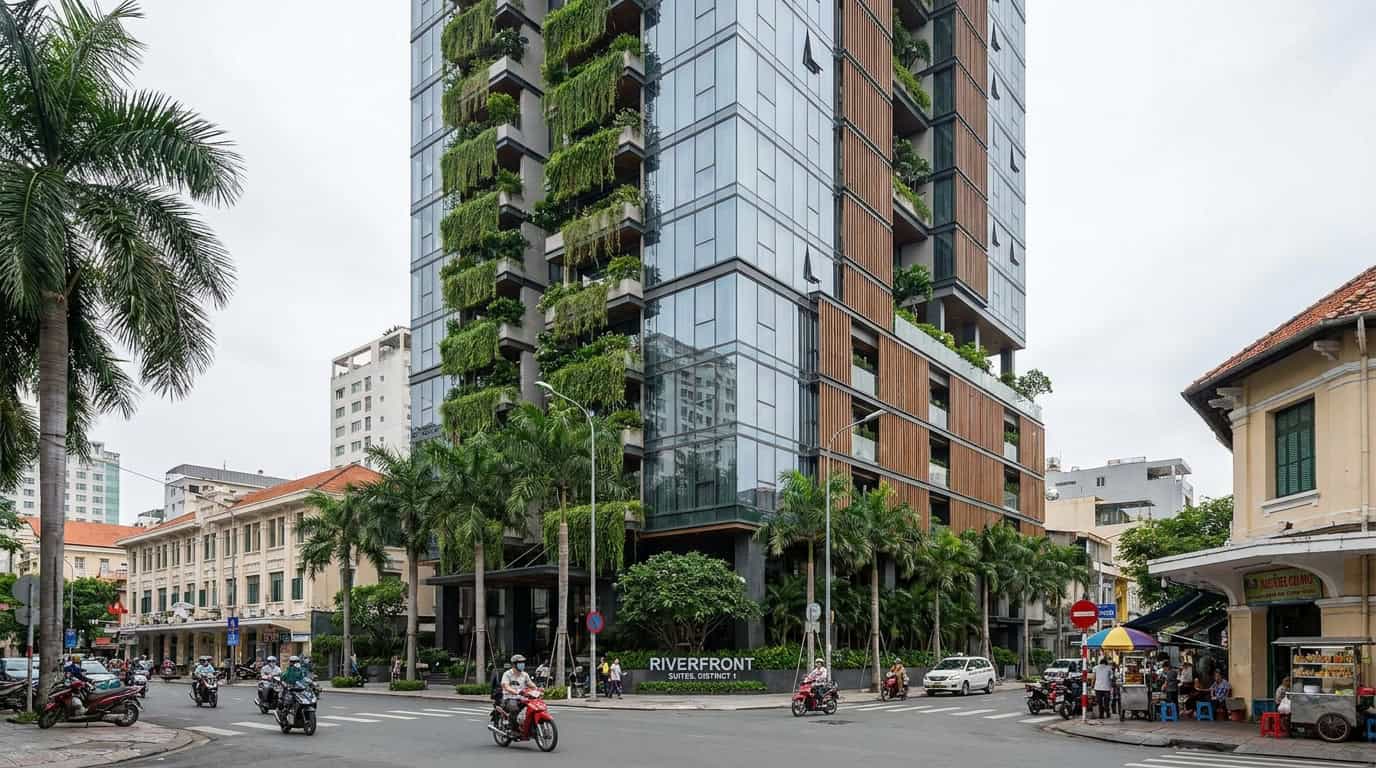 Ho Chi Minh City District 1 residential building modern architecture