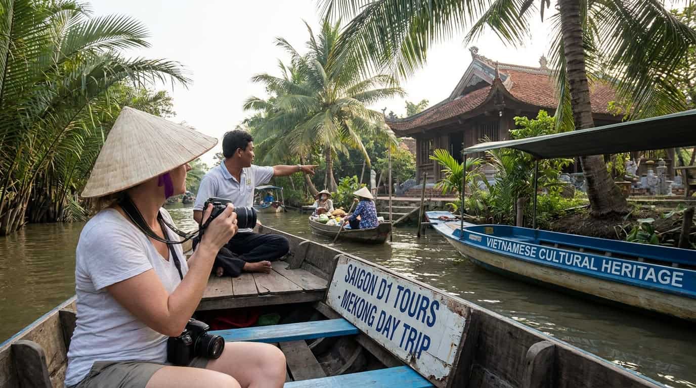 Mekong Delta Tour Saigon One Day River Experience D1 Vietnamese landmark travel 