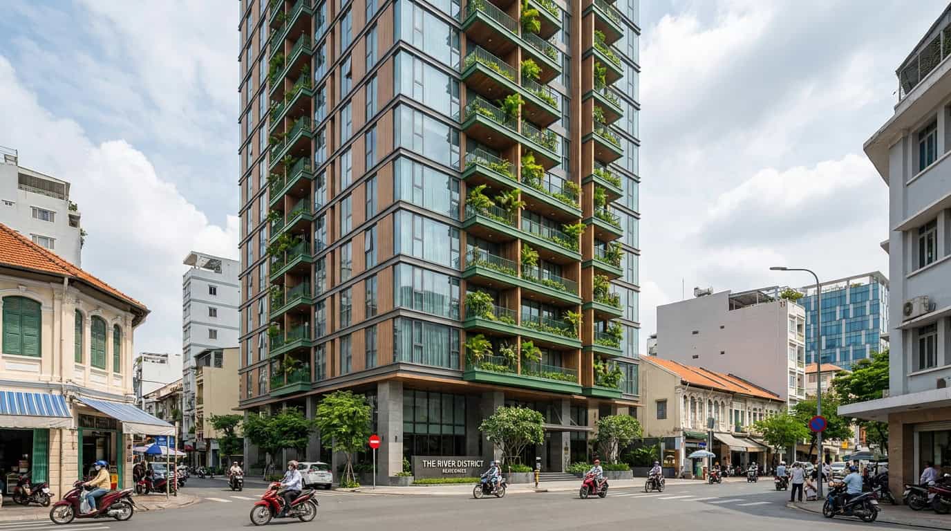 Ho Chi Minh City District 1 residential building modern architecture