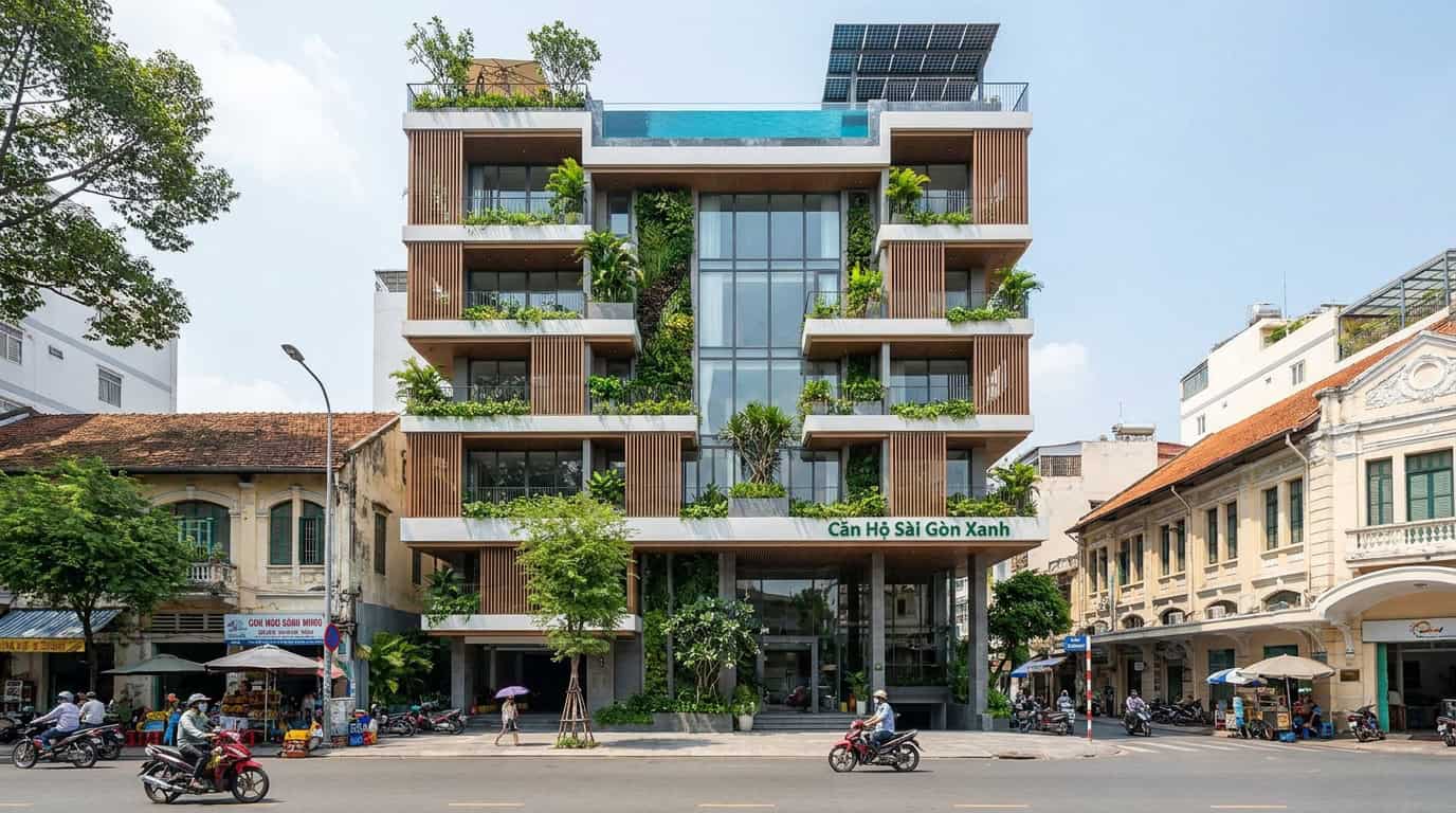 Ho Chi Minh City District 1 residential building modern architecture