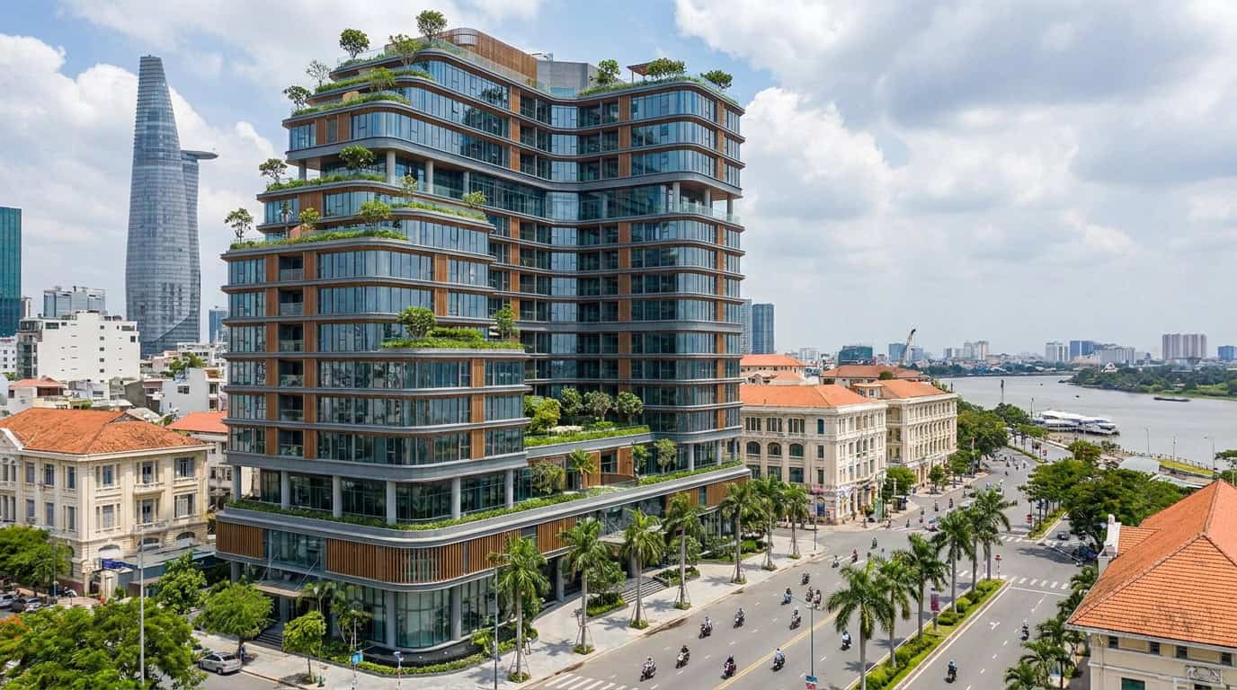 Ho Chi Minh City District 1 residential building modern architecture