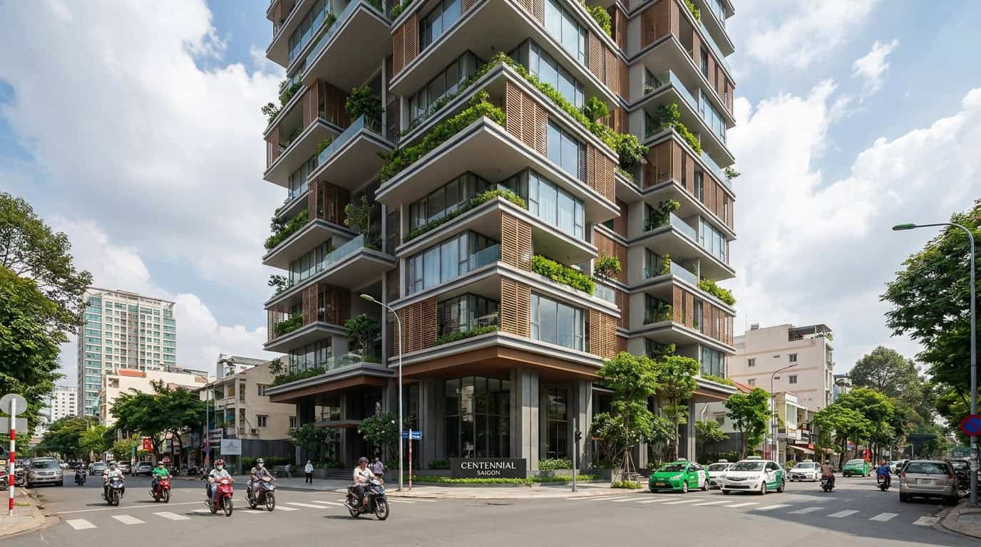 Ho Chi Minh City District 1 residential building modern architecture