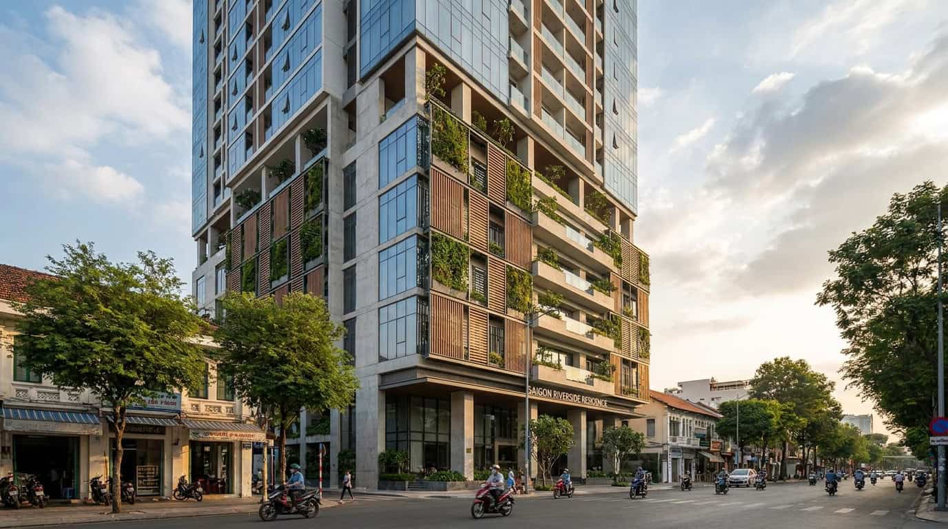 Ho Chi Minh City District 1 residential building modern architecture