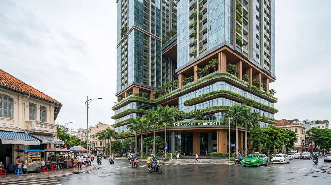Ho Chi Minh City District 1 residential building modern architecture