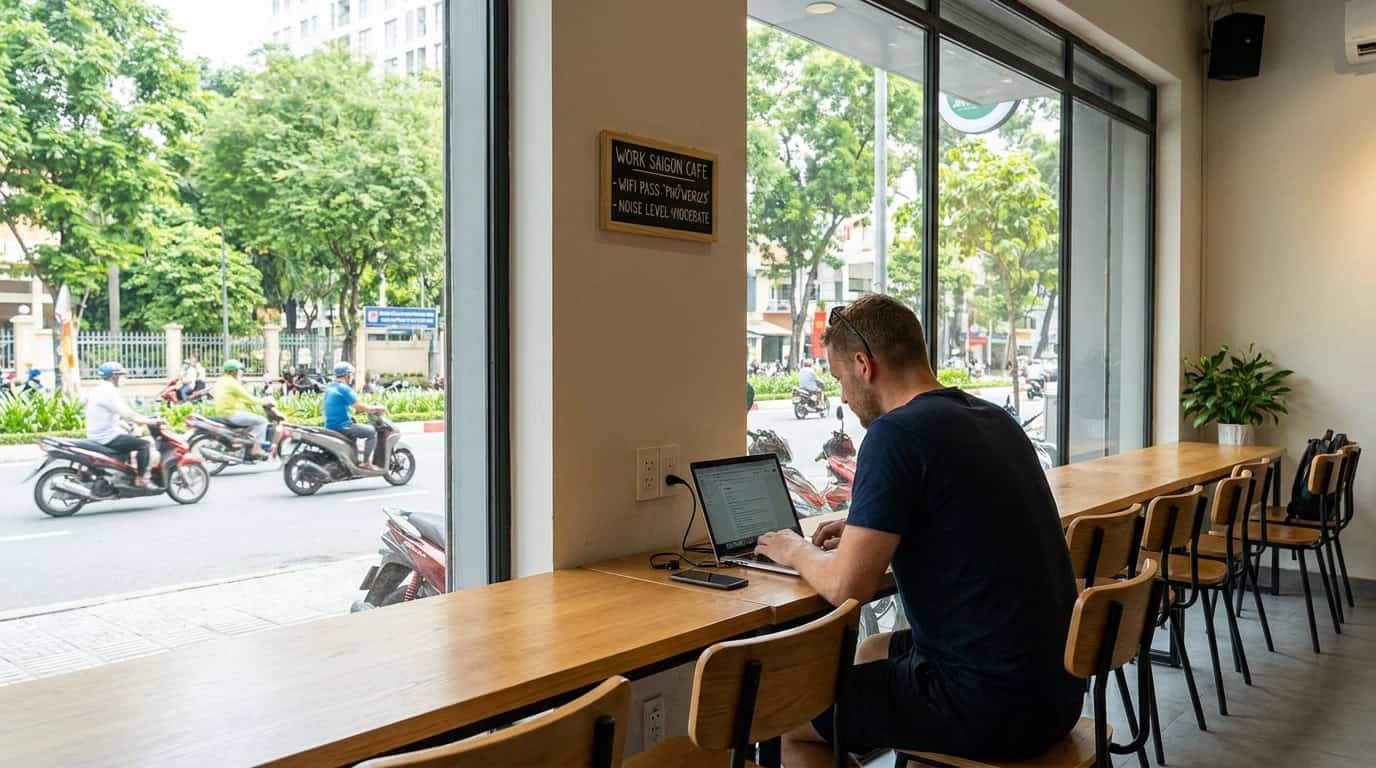 Work Saigon Cafe Finding Spots Right Wi Fi Power Noise Level Vietnam remote work