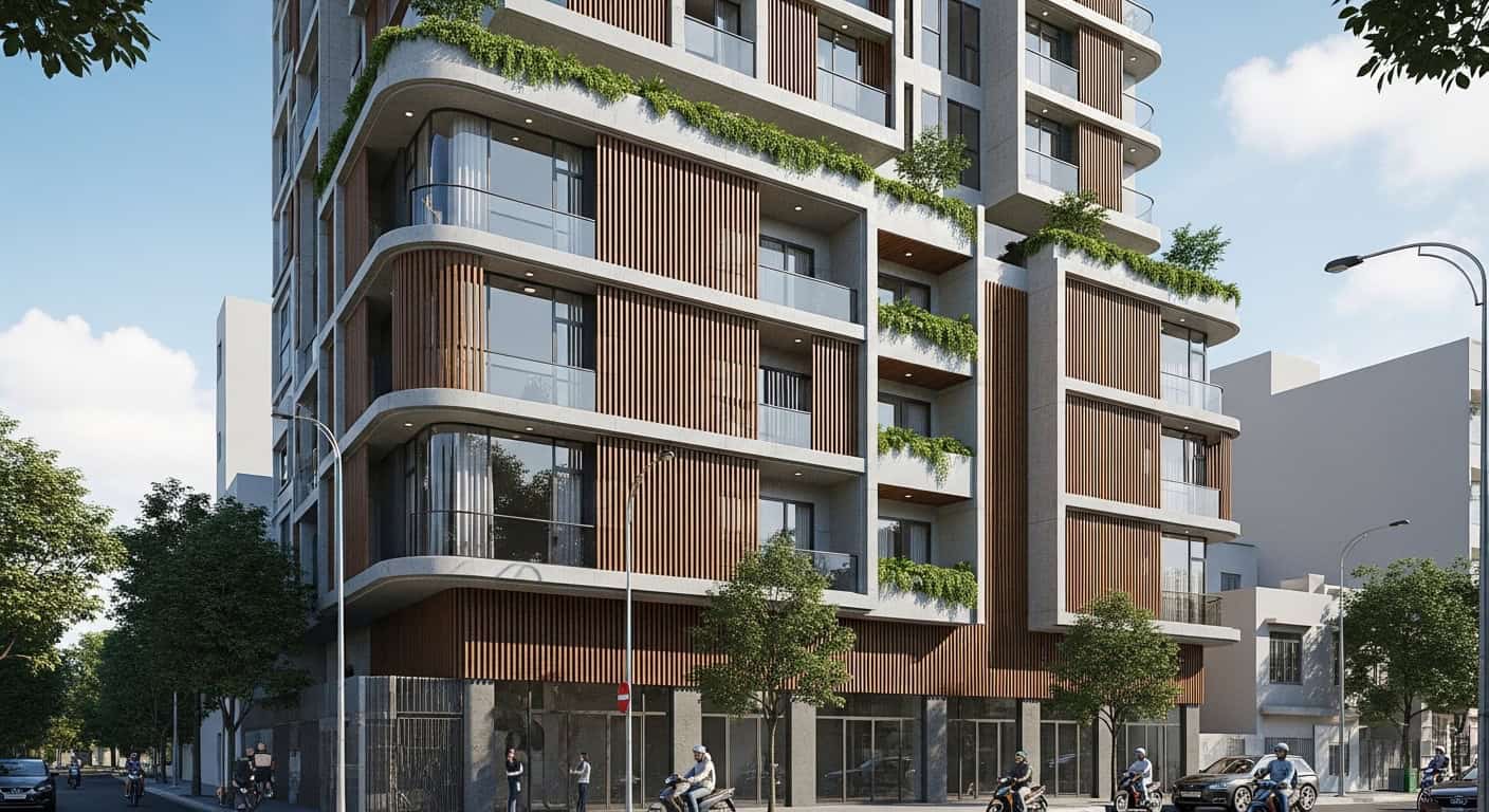 Ho Chi Minh City District 1 residential building modern architecture