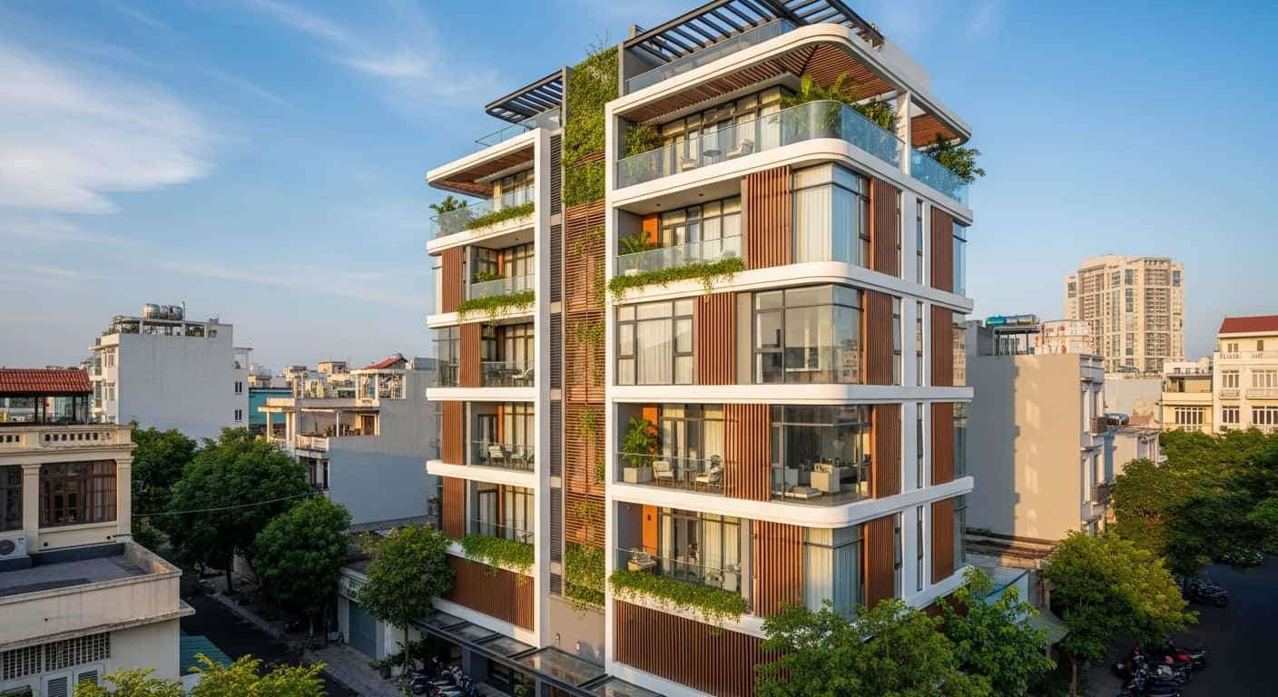 Ho Chi Minh City District 1 residential building modern architecture