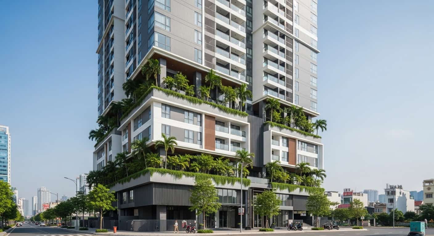 Ho Chi Minh City District 1 residential building modern architecture