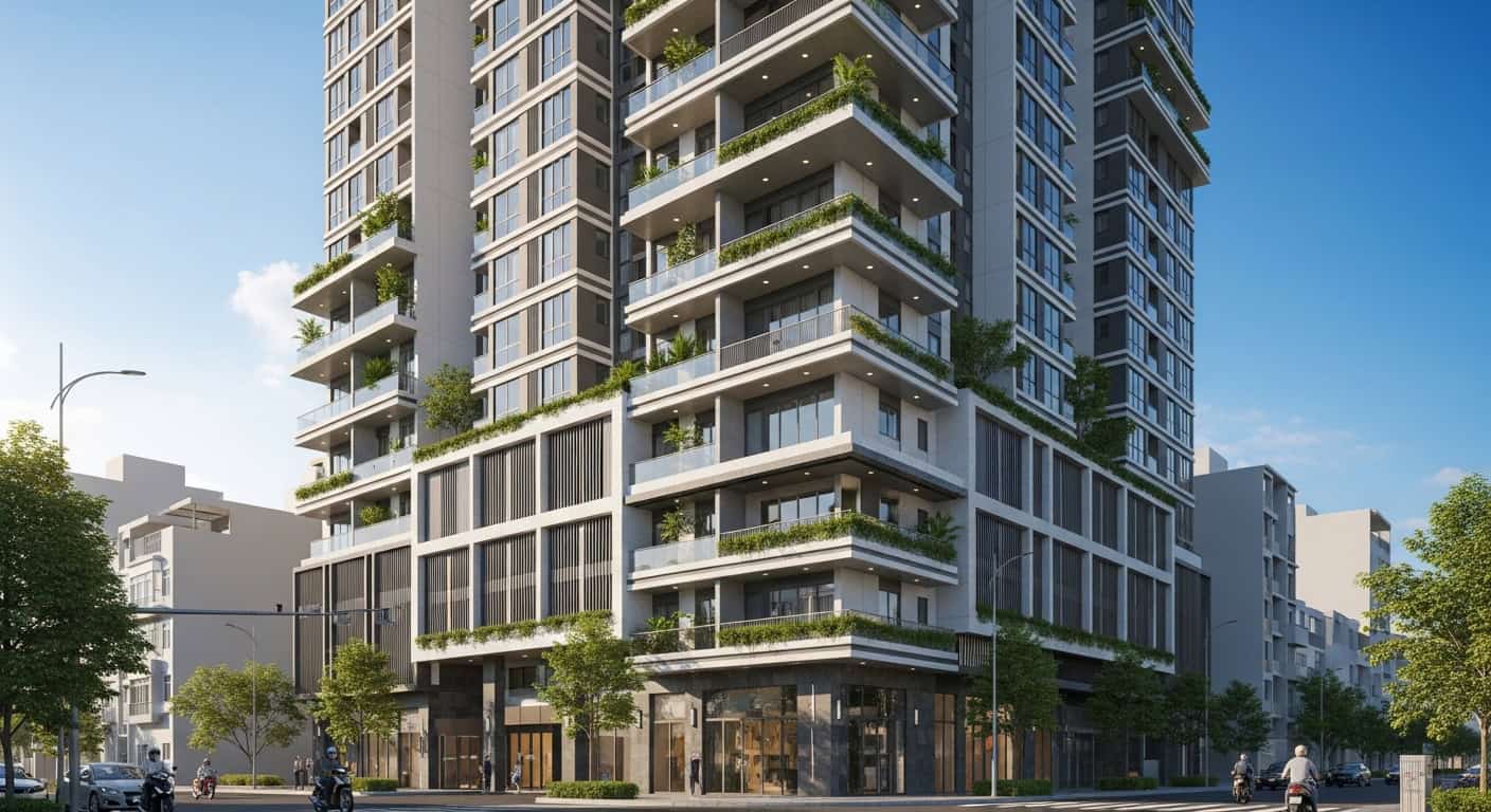 Ho Chi Minh City District 1 residential building modern architecture