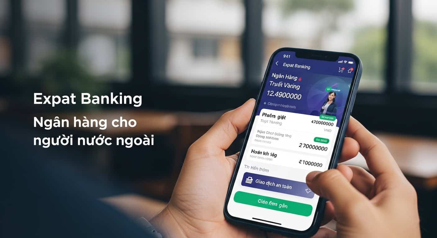Online banking Vietnam expat mobile app digital transaction