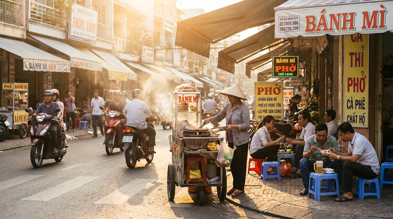 saigon street food in saigon
